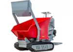 Hydrostatischer Raupen-Minidumper mit Bagger 80kg Kipper 500kg 9CH Torros – Image 2