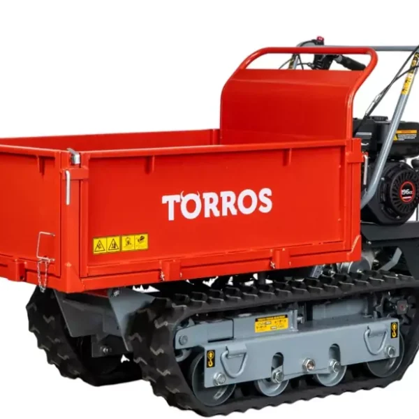 Motorisiertes Schubkarrenbenzin mit erhöhten Schienen und Treppenliften Müllcontainer hydraulische Seitenwand 600KG 6,5CH 3+1R beschleunigt Torros