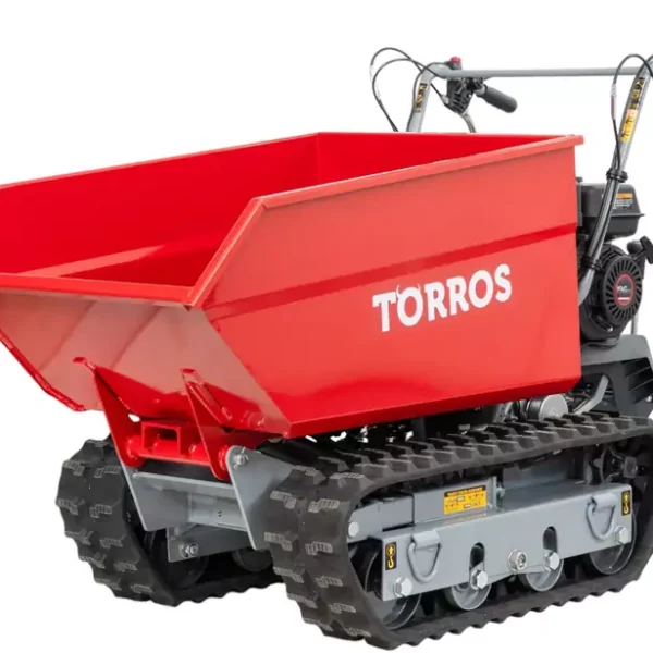 Motorisiertes Schubkarren-Benzin mit erhöhten Schienen und Treppenliften hydraulisches Kippen 600KG 6,5CH 3+1R beschleunigt Torros