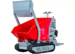 Hydrostatischer, spuriger Minidumper mit Bagger 80KG Kipper 500KG 9CH Elektrostart Torros – Bild 3