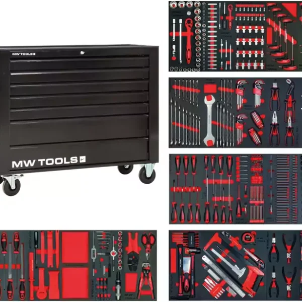 Breite komplette Werkstatt Diener, schwarz XL 514 Werkzeuge MW Werkzeuge