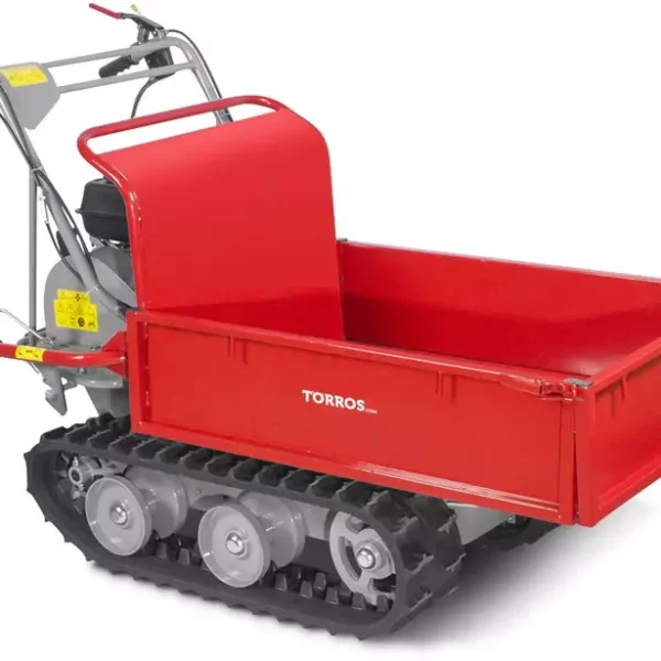 Spur-Raupen-Wärme-Motor Schubkarren-Müllcontainer manuelle Kippschale mit Seitenlinien 300KG 6,5CH 3+1R Geschwindigkeiten Torros