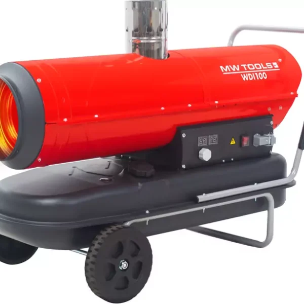 30kW mobiles Brennstoff-Wärmefass mit indirekter Verbrennung und integriertem Thermostat MW Tools