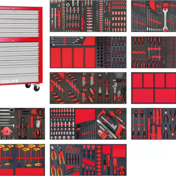 Kompletter Werkstattbediensteher mit EV XXL 782 Werkzeugen MW Werkzeuge