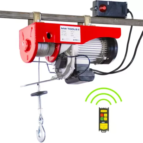 Elektrische Kabelzug 500/990kg 18/9m 1,6 kW 230 V Fernbedienung Funk-MW Werkzeuge