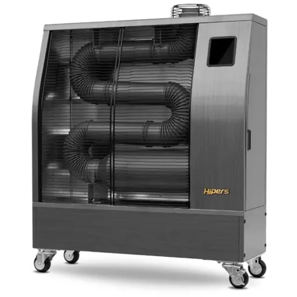 Heizung Heizung Radiosurad tragbare mobile Strahlung Infrarot 14 kW Edelstahl Muster 160-900 m3 Wifi Hipper