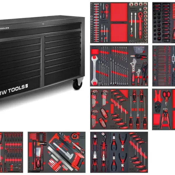 Breite komplette Werkstatt Diener, schwarz XL 514 Werkzeuge MW Werkzeuge