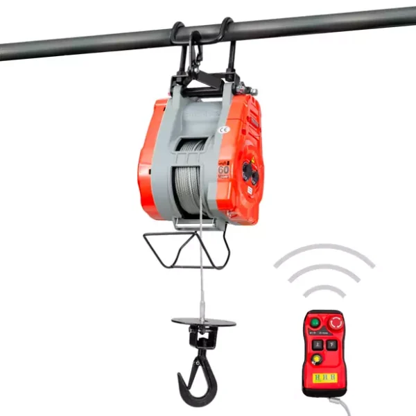 Elektrisches Kabel-Hebezeug 340kg 60m Steuerung Wireless variable Geschwindigkeit 230V MW Werkzeuge
