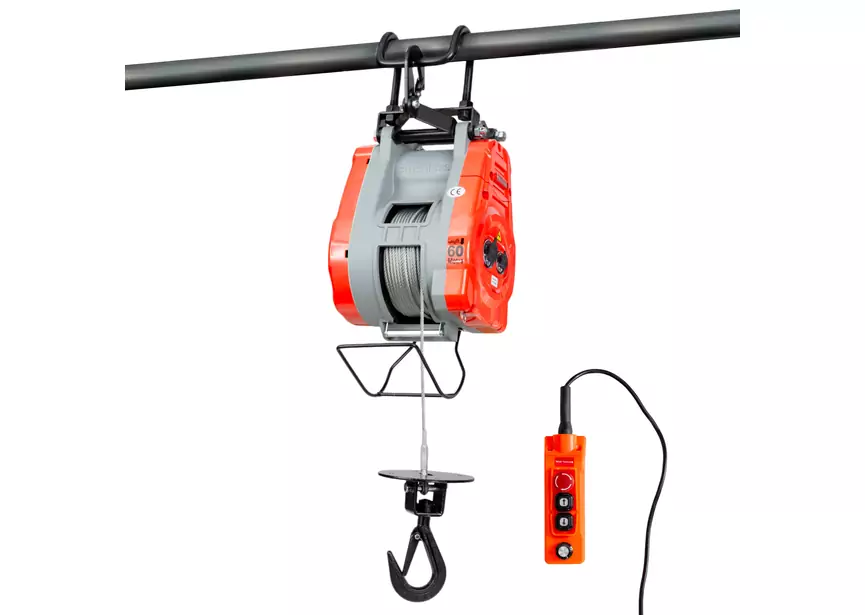 99865 Elektrisches Kabel-Hebezeug 490kg 30m 2,8 kW 230 V Industrielle Qualität variable Drehzahl 230V MW Werkzeuge – Image 1