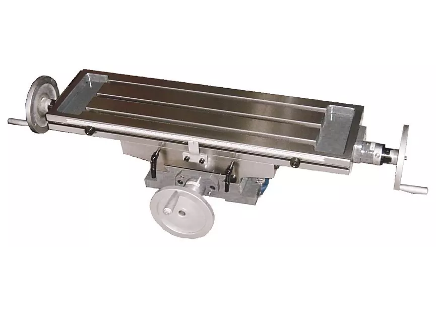 table-croisee---kt210 Professioneller Kreuztisch-Längshub X 480 mm Hubquer Y 170 mm Tisch 700x180 mm Optimum - Image 1